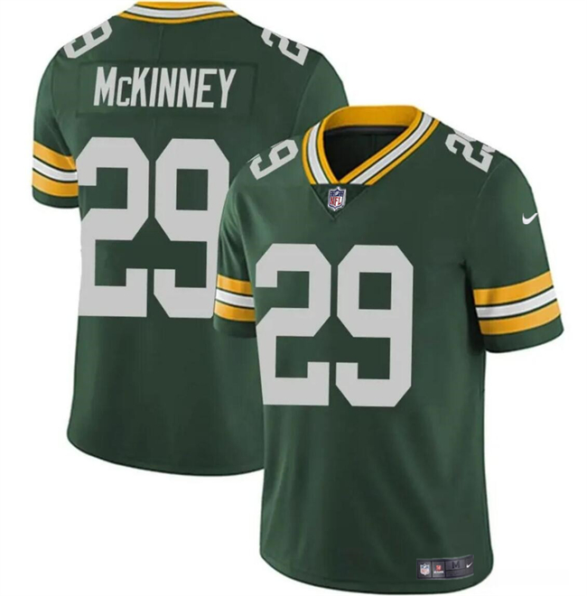 Men's Green Bay Packers #29 Xavier McKinney Green Vapor Limited Stitched Football Jersey Men's Green Bay Packers #29 Xavier McKinney Green Vapor Limited Stitched Football Jersey