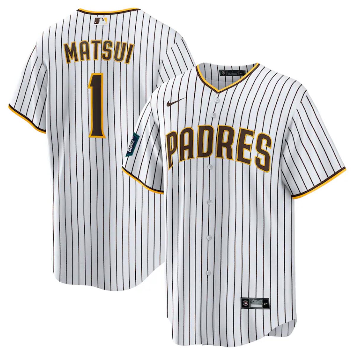 Men's San Diego Padres #1 Yuki Matsui White 2024 World Tour Seoul Series Home Stitched Baseball Jersey Men's San Diego Padres #1 Yuki Matsui White 2024 World Tour Seoul Series Home Stitched Baseball Jersey