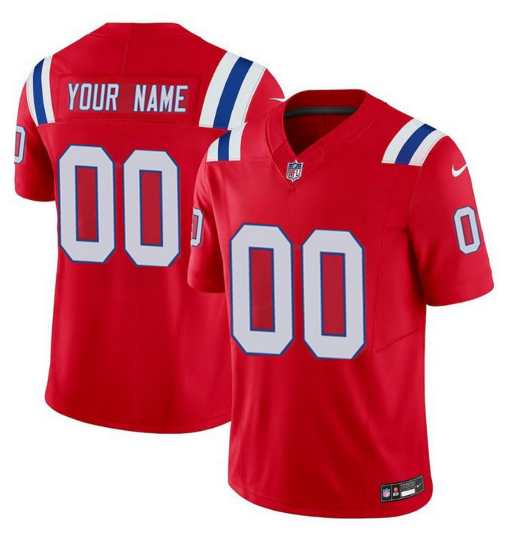 Women's New England Patriots Active Player Custom Red 2023 F.U.S.E Alternate Vapor Untouchable Limited Stitched Football Jersey Women's New England Patriots Active Player Custom Red 2023 F.U.S.E Alternate Vapor Untouchable Limited Stitched Football Jersey