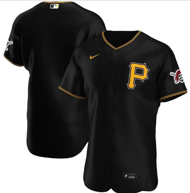 Men's Pittsburgh Pirates Blank Black MLB Flex Base Stitched Jersey Men's Pittsburgh Pirates Blank Black MLB Flex Base Stitched Jersey