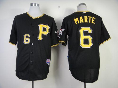 Pirates #6 Starling Marte Black Cool Base Stitched MLB Jersey Pirates #6 Starling Marte Black Cool Base Stitched MLB Jersey