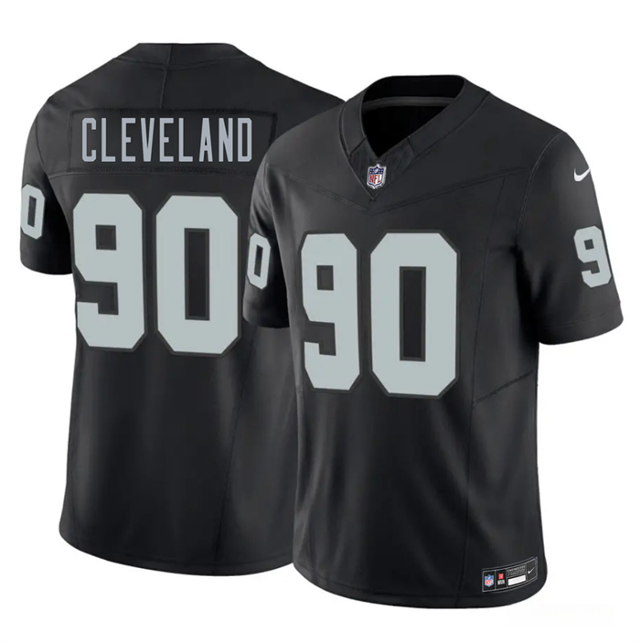 Men's Las Vegas Raiders #90 Brandon Cleveland Black 2026 Draft F.U.S.E. Vapor Untouchable Limited Stitched Football Jersey Men's Las Vegas Raiders #90 Brandon Cleveland Black 2026 Draft F.U.S.E. Vapor Untouchable Limited Stitched Football Jersey