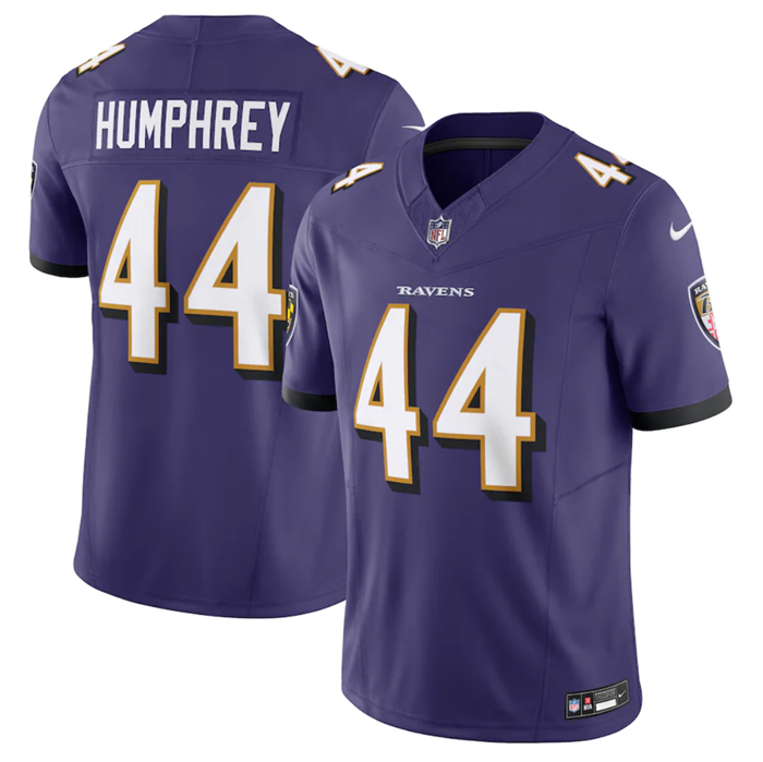 Men's Baltimore Ravens #44 Marlon Humphrey Purple 2023 F.U.S.E Vapor Jersey Men's Baltimore Ravens #44 Marlon Humphrey Purple 2023 F.U.S.E Vapor Jersey