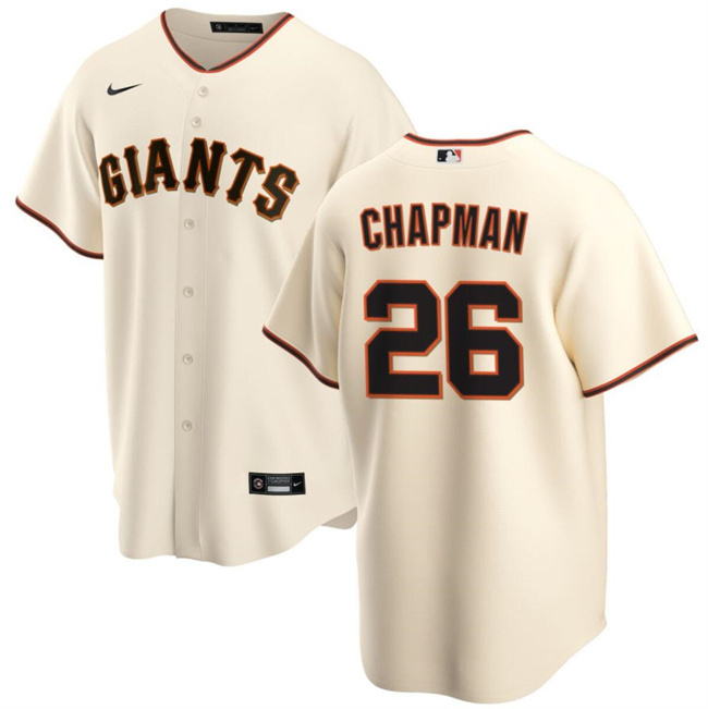 Men's San Francisco Giants #26 Matt Chapman Cream Cool Base Stitched Baseball Jersey Men's San Francisco Giants #26 Matt Chapman Cream Cool Base Stitched Baseball Jersey