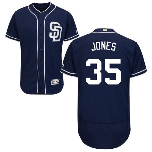 Padres #35 Randy Jones Navy Blue Flexbase Authentic Collection Stitched MLB Jersey Padres #35 Randy Jones Navy Blue Flexbase Authentic Collection Stitched MLB Jersey