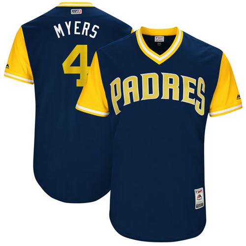 Padres #4 Wil Myers Navy 
