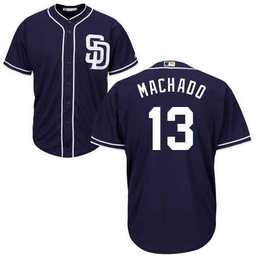 Padres #13 Manny Machado Navy Blue New Cool Base Stitched MLB Jersey Padres #13 Manny Machado Navy Blue New Cool Base Stitched MLB Jersey