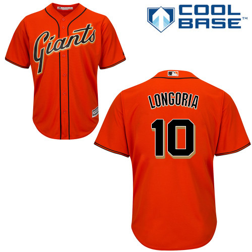 Giants #10 Evan Longoria Orange New Cool Base Alternate Stitched MLB Jersey Giants #10 Evan Longoria Orange New Cool Base Alternate Stitched MLB Jersey
