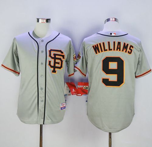 Giants #9 Matt Williams Grey Cool Base Road 2 Stitched MLB Jersey Giants #9 Matt Williams Grey Cool Base Road 2 Stitched MLB Jersey