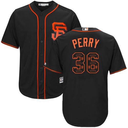 Giants #36 Gaylord Perry Black Team Logo Fashion Stitched MLB Jersey Giants #36 Gaylord Perry Black Team Logo Fashion Stitched MLB Jersey