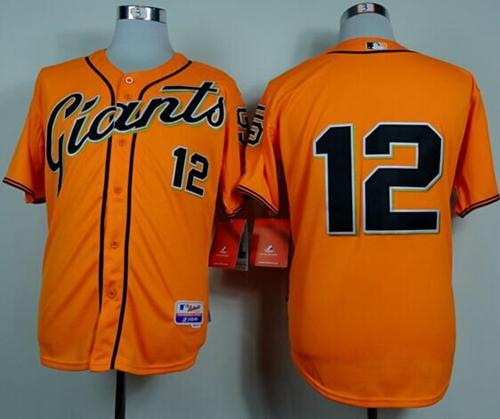 Giants #12 Joe Panik Orange Alternate Cool Base Stitched MLB Jersey Giants #12 Joe Panik Orange Alternate Cool Base Stitched MLB Jersey