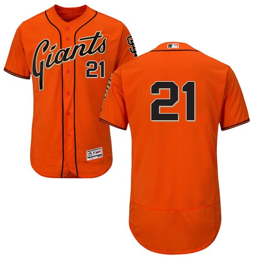 Giants #21 Deion Sanders Orange Flexbase Authentic Collection Stitched MLB Jersey Giants #21 Deion Sanders Orange Flexbase Authentic Collection Stitched MLB Jersey