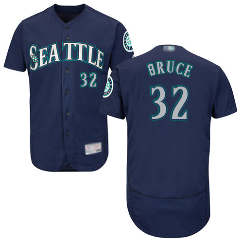 Mariners #32 Jay Bruce Navy Blue Flexbase Authentic Collection Stitched MLB Jersey Mariners #32 Jay Bruce Navy Blue Flexbase Authentic Collection Stitched MLB Jersey