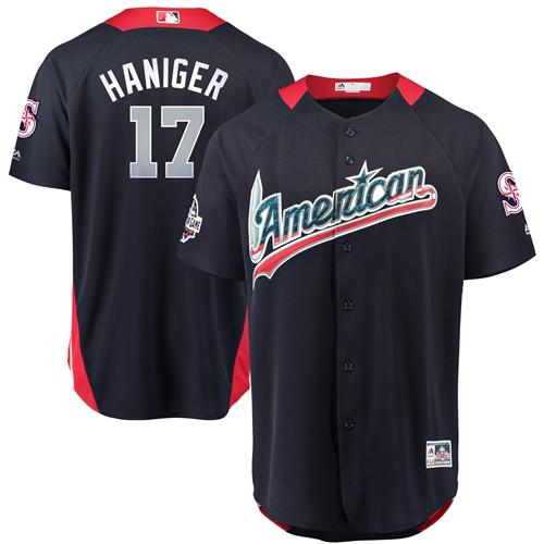 Mariners #17 Mitch Haniger Navy Blue 2018 All-Star American League Stitched MLB Jersey Mariners #17 Mitch Haniger Navy Blue 2018 All-Star American League Stitched MLB Jersey