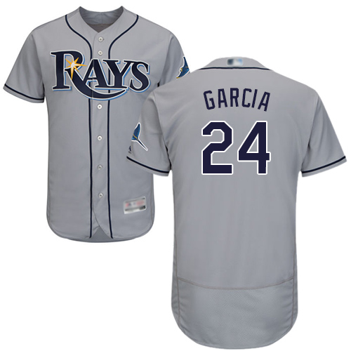 Rays #24 Avisail Garcia Grey Flexbase Authentic Collection Stitched MLB Jersey Rays #24 Avisail Garcia Grey Flexbase Authentic Collection Stitched MLB Jersey