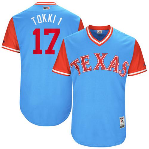 Rangers #17 Shin-Soo Choo Light Blue 