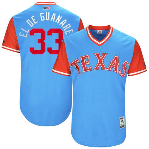 Rangers #33 Martin Perez Light Blue 