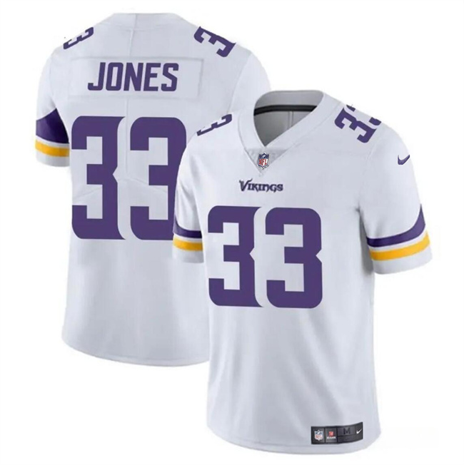 Men's Minnesota Vikings #33 Aaron Jones White Vapor Untouchable Limited Stitched Jersey Men's Minnesota Vikings #33 Aaron Jones White Vapor Untouchable Limited Stitched Jersey