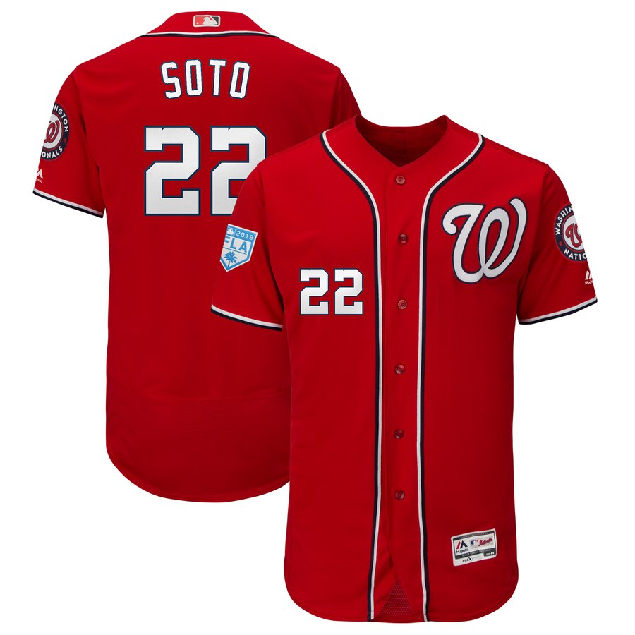 Nationals #22 Juan Soto Red Alternate 2019 Spring Training Flex Base Stitched MLB Jersey Nationals #22 Juan Soto Red Alternate 2019 Spring Training Flex Base Stitched MLB Jersey