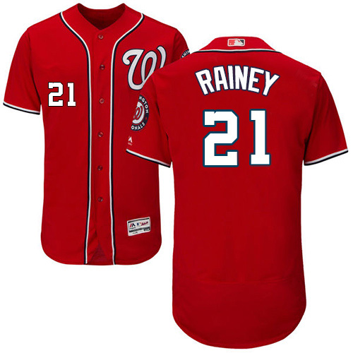 Nationals #21 Tanner Rainey Red Flexbase Authentic Collection Stitched MLB Jersey Nationals #21 Tanner Rainey Red Flexbase Authentic Collection Stitched MLB Jersey