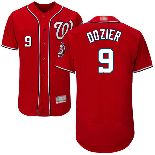 Nationals #9 Brian Dozier Red Flexbase Authentic Collection Stitched MLB Jersey Nationals #9 Brian Dozier Red Flexbase Authentic Collection Stitched MLB Jersey