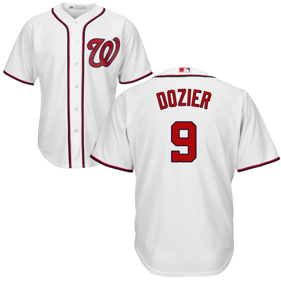 Washington Nationals #9 Brian Dozier Cool Base White Stitched MLB Jersey Washington Nationals #9 Brian Dozier Cool Base White Stitched MLB Jersey