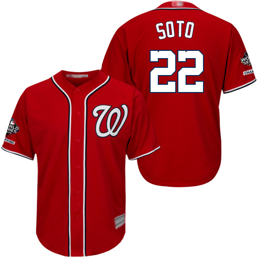 Nationals #22 Juan Soto Red New Cool Base 2019 World Series Champions Stitched MLB Jersey Nationals #22 Juan Soto Red New Cool Base 2019 World Series Champions Stitched MLB Jersey