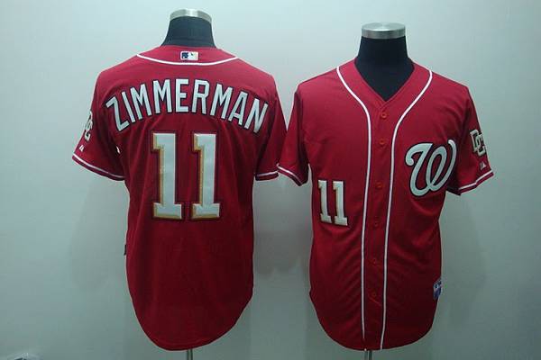 Nationals #11 Ryan Zimmerman Red Stitched MLB Jersey Nationals #11 Ryan Zimmerman Red Stitched MLB Jersey