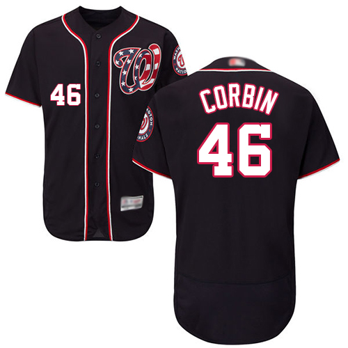 Nationals #46 Patrick Corbin Navy Blue Flexbase Authentic Collection Stitched MLB Jersey Nationals #46 Patrick Corbin Navy Blue Flexbase Authentic Collection Stitched MLB Jersey