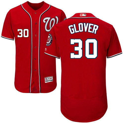 Nationals #30 Koda Glover Red Flexbase Authentic Collection Stitched MLB Jersey Nationals #30 Koda Glover Red Flexbase Authentic Collection Stitched MLB Jersey