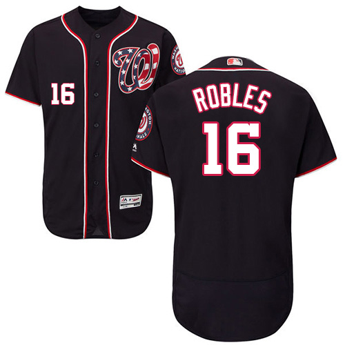 Nationals #16 Victor Robles Navy Blue Flexbase Authentic Collection Stitched MLB Jersey Nationals #16 Victor Robles Navy Blue Flexbase Authentic Collection Stitched MLB Jersey