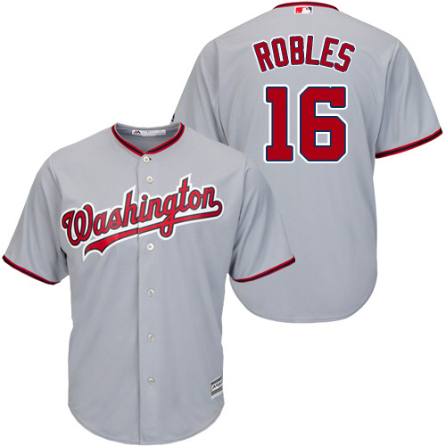 Nationals #16 Victor Robles Grey New Cool Base Stitched MLB Jersey Nationals #16 Victor Robles Grey New Cool Base Stitched MLB Jersey