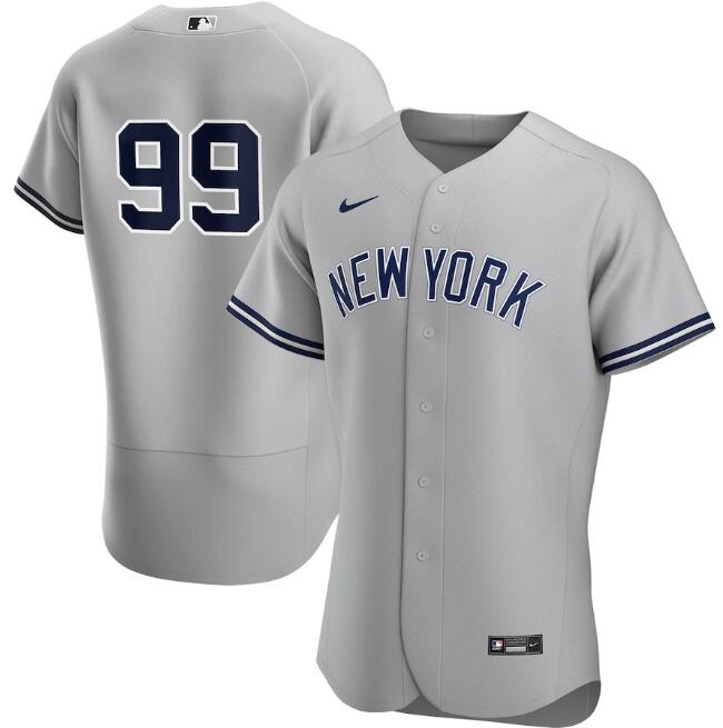 Men's New York Yankees #99 Aaron Judge Grey MLB Flex Base Stitched Jersey Men's New York Yankees #99 Aaron Judge Grey MLB Flex Base Stitched Jersey