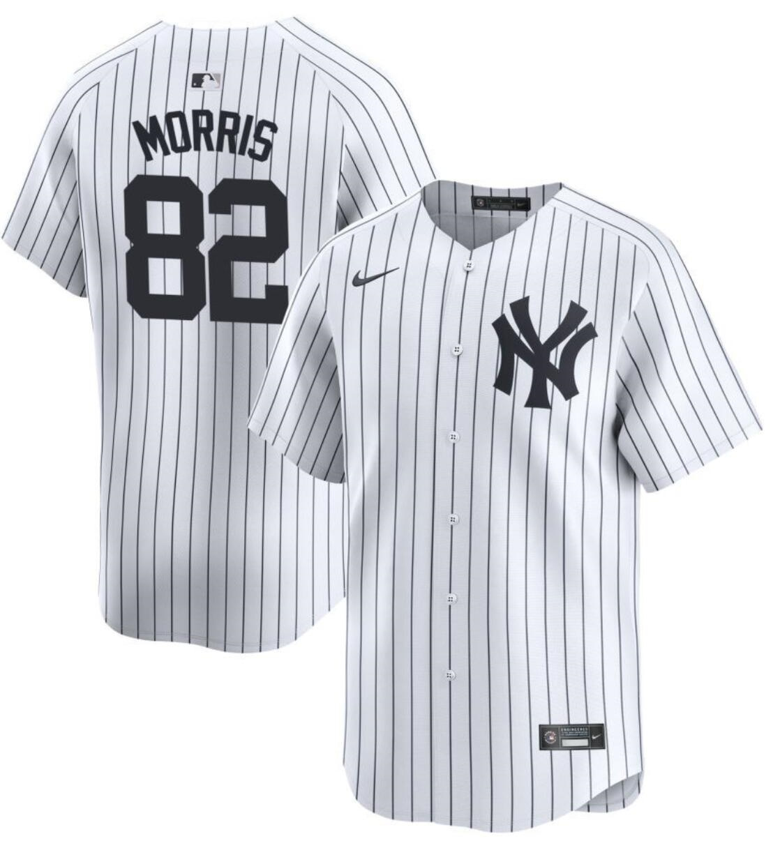 Men's New York Yankees #82 Cody Morris White 2024 Home Limited Cool Base Stitched Baseball Jersey Men's New York Yankees #82 Cody Morris White 2024 Home Limited Cool Base Stitched Baseball Jersey