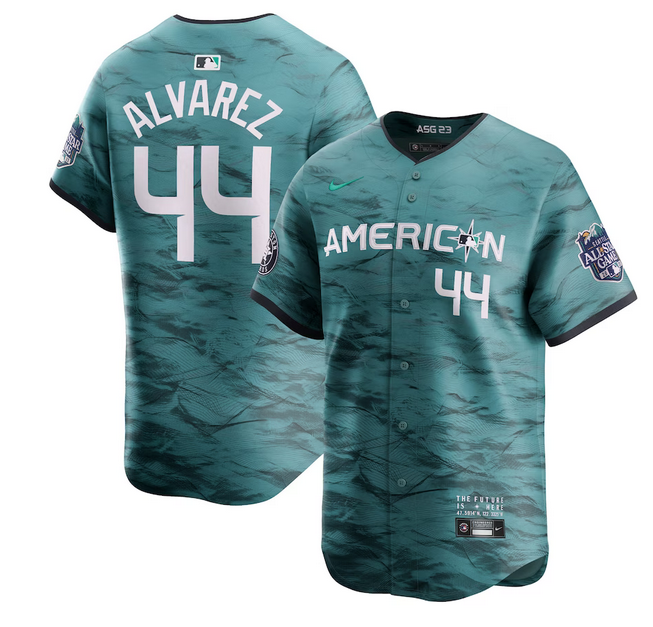 Men's Houston Astros #44 Yordan Alvarez Teal 2023 All-star Cool Base Stitched Baseball Jersey Men's Houston Astros #44 Yordan Alvarez Teal 2023 All-star Cool Base Stitched Baseball Jersey