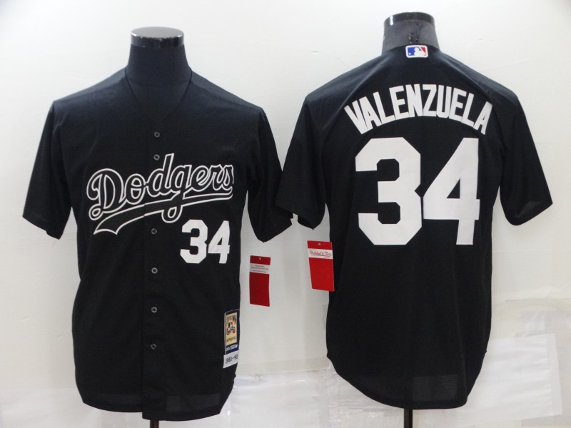 Men's Los Angeles Dodgers #34 Toro Valenzuela Black Cool Base Stitched Baseball Jersey Men's Los Angeles Dodgers #34 Toro Valenzuela Black Cool Base Stitched Baseball Jersey