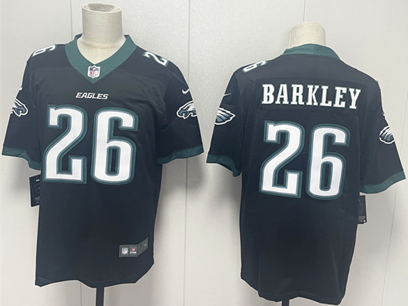 Men's Philadelphia Eagles #26 Saquon Barkley Black 2024 New Vapor Untouchable Limited Stitched Football Jersey Men's Philadelphia Eagles #26 Saquon Barkley Black 2024 New Vapor Untouchable Limited Stitched Football Jersey