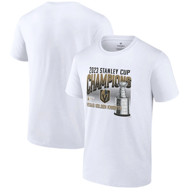 Men's Vegas Golden Knights White 2023 Stanley Cup Champions T-Shirt Men's Vegas Golden Knights White 2023 Stanley Cup Champions T-Shirt