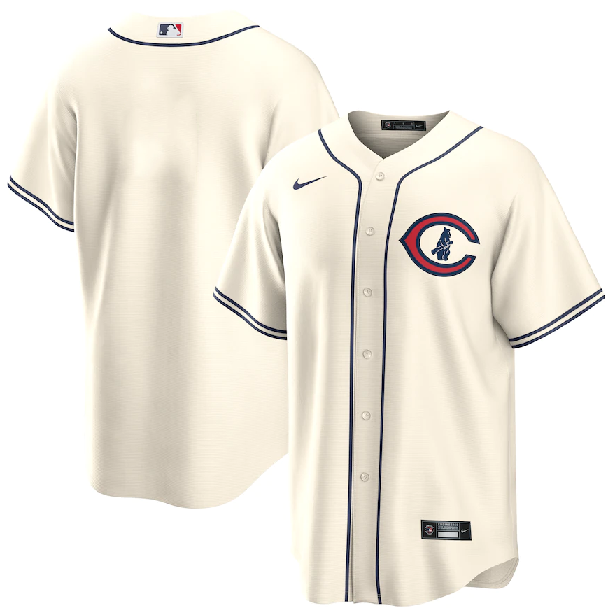 Men's Chicago Cubs Blank 2022 Cream Field Of Dreams Cool Base Stitched Baseball Jersey Men's Chicago Cubs Blank 2022 Cream Field Of Dreams Cool Base Stitched Baseball Jersey