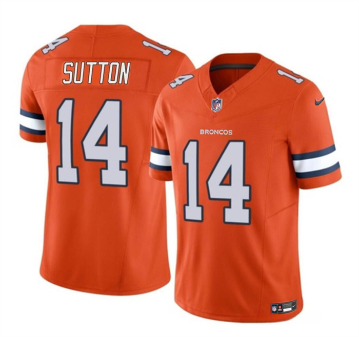 Men's Denver Broncos #14 Courtland Sutton Orange 2023 F.U.S.E. Vapor Untouchable Stitched Jersey Men's Denver Broncos #14 Courtland Sutton Orange 2023 F.U.S.E. Vapor Untouchable Stitched Jersey