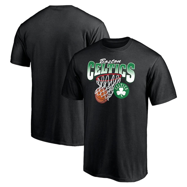Men's Boston Celtics 2022 Black Balanced Floor T-Shirt Men's Boston Celtics 2022 Black Balanced Floor T-Shirt