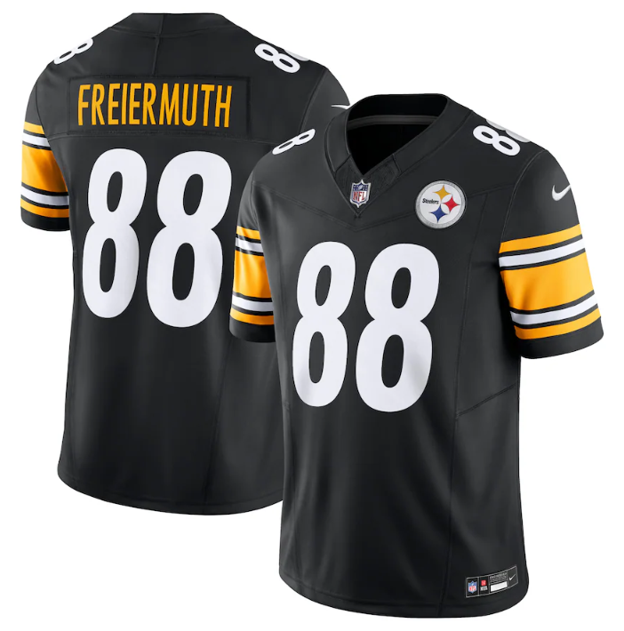 Men's Pittsburgh Steelers #88 Pat Freiermuth Black 2023 F.U.S.E. Vapor Untouchable Limited Jersey Men's Pittsburgh Steelers #88 Pat Freiermuth Black 2023 F.U.S.E. Vapor Untouchable Limited Jersey