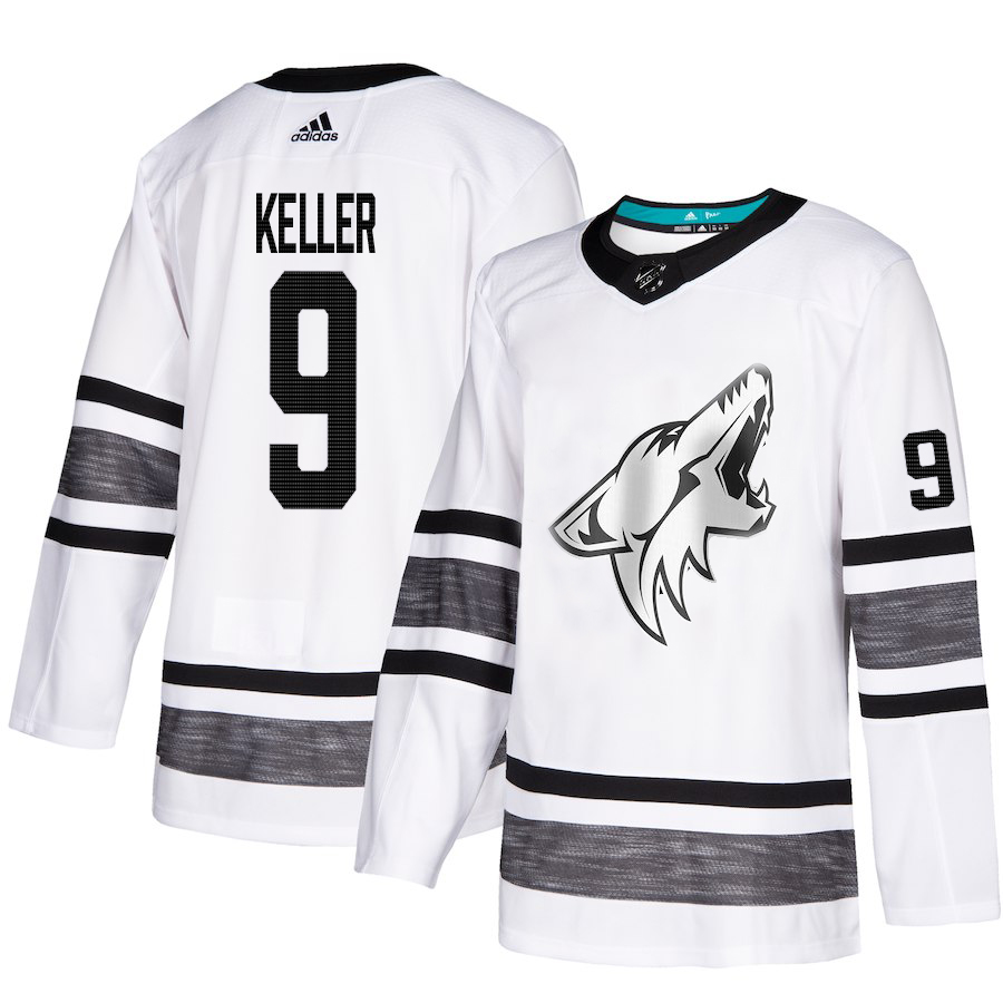 Adidas Coyotes #9 Clayton Keller White 2019 All-Star Game Parley Authentic Stitched NHL Jersey Adidas Coyotes #9 Clayton Keller White 2019 All-Star Game Parley Authentic Stitched NHL Jersey