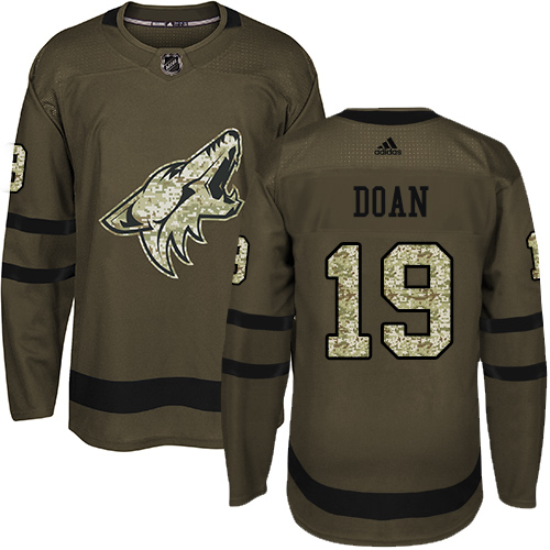 Adidas Coyotes #19 Shane Doan Green Salute to Service Stitched NHL Jersey Adidas Coyotes #19 Shane Doan Green Salute to Service Stitched NHL Jersey