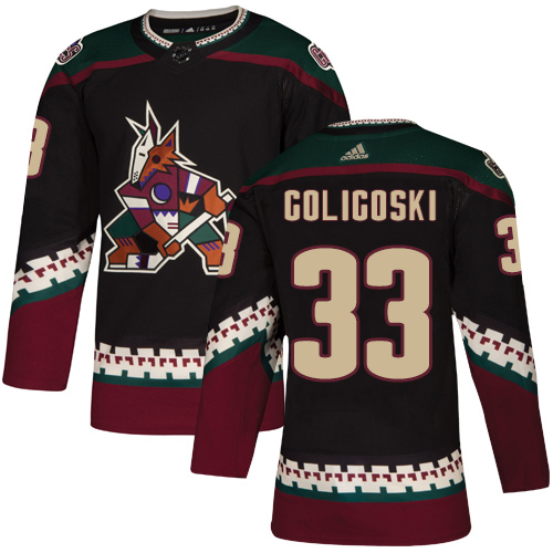 Adidas Coyotes #33 Alex Goligoski Black Alternate Authentic Stitched NHL Jersey Adidas Coyotes #33 Alex Goligoski Black Alternate Authentic Stitched NHL Jersey