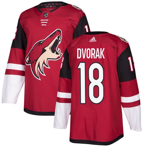Adidas Coyotes #18 Christian Dvorak Maroon Home Authentic Stitched NHL Jersey Adidas Coyotes #18 Christian Dvorak Maroon Home Authentic Stitched NHL Jersey
