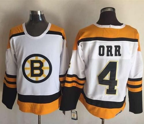 Bruins #4 Bobby Orr Yellow/White CCM Throwback Stitched NHL Jersey Bruins #4 Bobby Orr Yellow/White CCM Throwback Stitched NHL Jersey