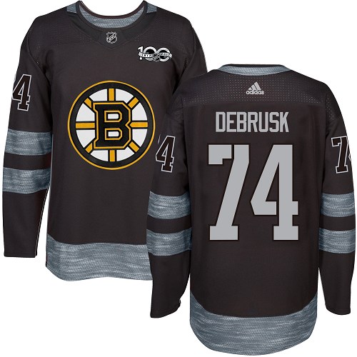 Adidas Bruins #74 Jake DeBrusk Black 1917-2017 100th Anniversary Stitched NHL Jersey Adidas Bruins #74 Jake DeBrusk Black 1917-2017 100th Anniversary Stitched NHL Jersey