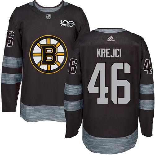 Adidas Bruins #46 David Krejci Black 1917-2017 100th Anniversary Stitched NHL Jersey Adidas Bruins #46 David Krejci Black 1917-2017 100th Anniversary Stitched NHL Jersey