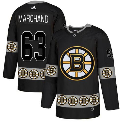 Adidas Bruins #63 Brad Marchand Black Authentic Team Logo Fashion Stitched NHL Jersey Adidas Bruins #63 Brad Marchand Black Authentic Team Logo Fashion Stitched NHL Jersey